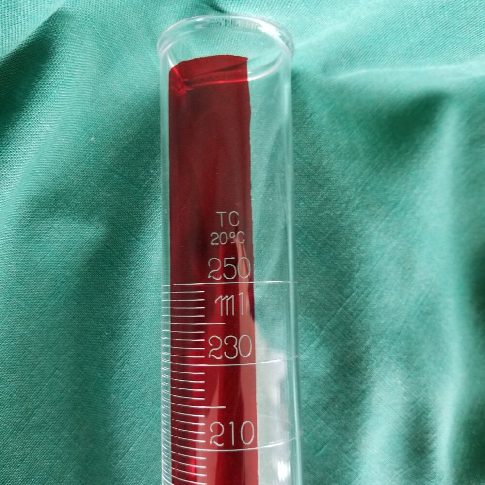 Vintage PYREX Single Metric Scale Red Cylinder - Picture 2 of 13